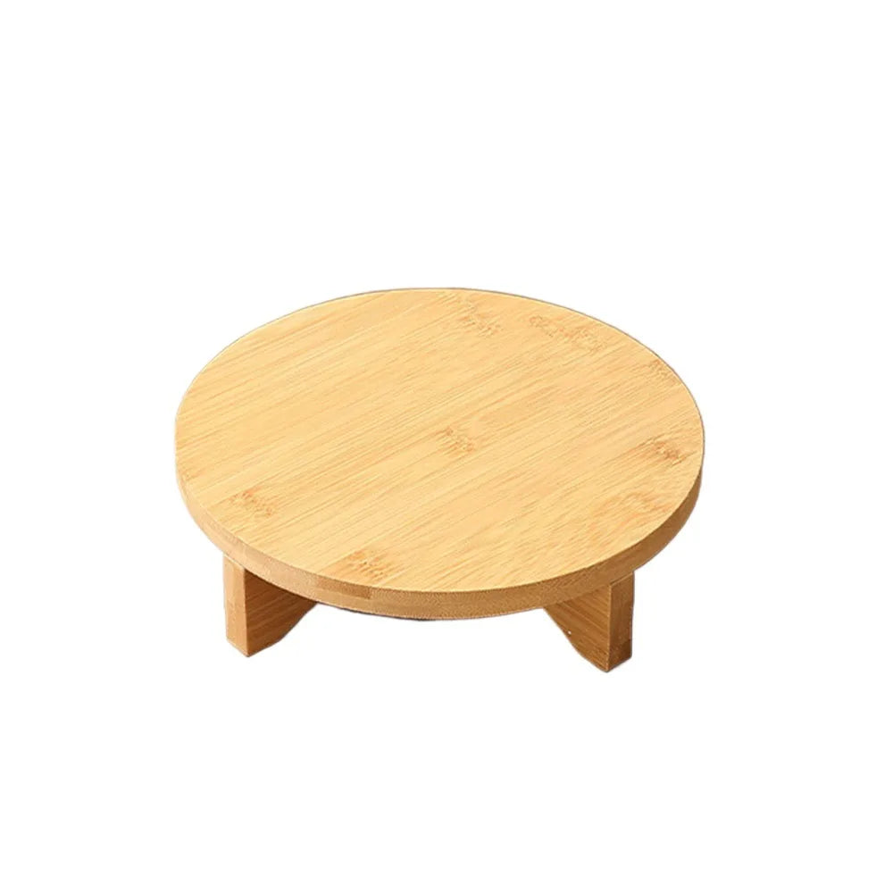 Elegant Wooden Bonsai Display Stand for Plant Lovers - Eco-Friendly Showcase