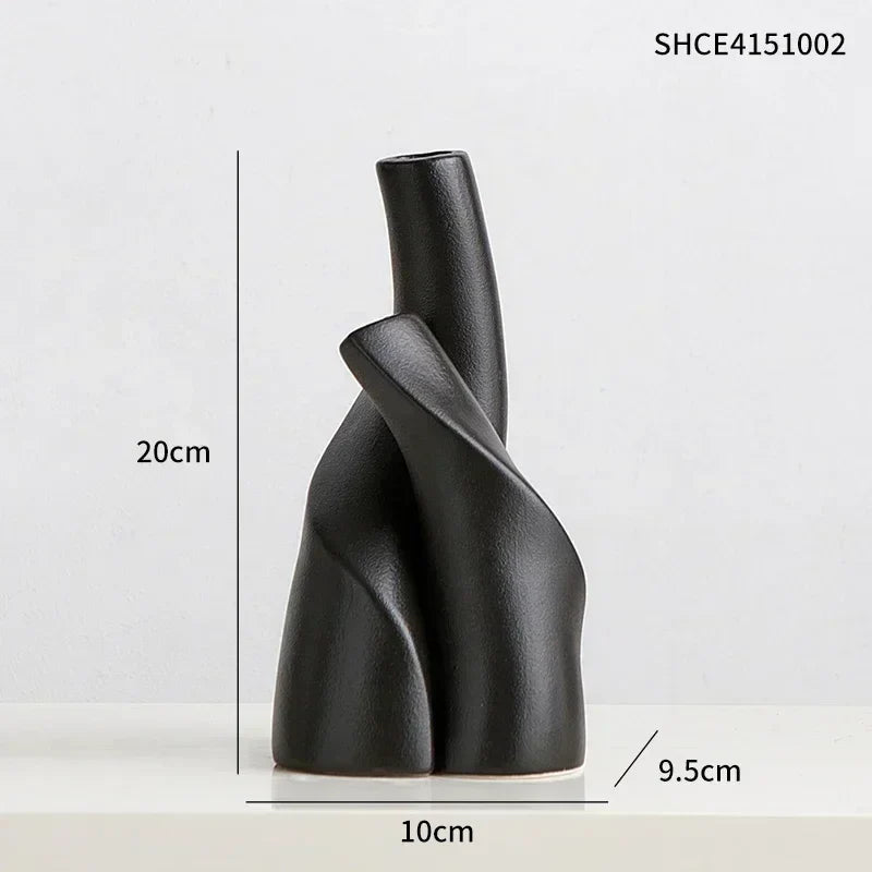 Modern Ceramic Frosted Vase - Unique Décor for Home & Office