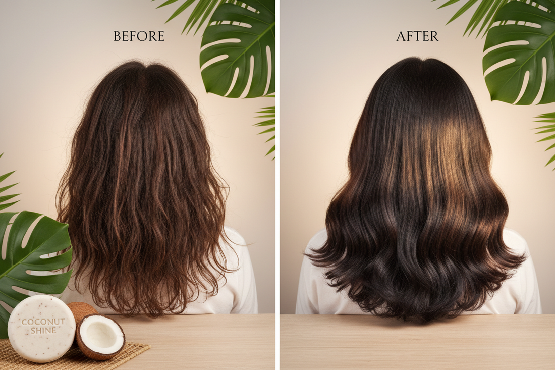 I Switched to a Coconut Oil Shampoo Bar for 30 Days… and My Hair Has Never Looked This Healthy (or This Dark!)