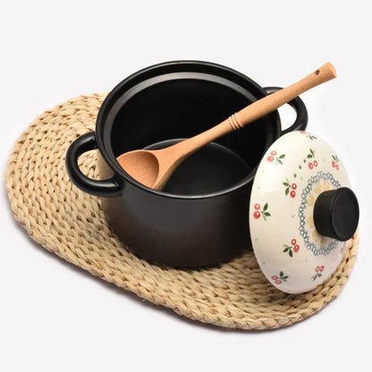 자연의 행복한 요리를 위한 친환경 목제 식기 세트