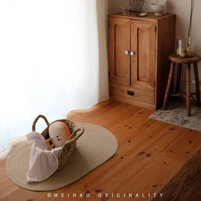 손으로 짠 해초 바구니 - 친환경 홈 정리함