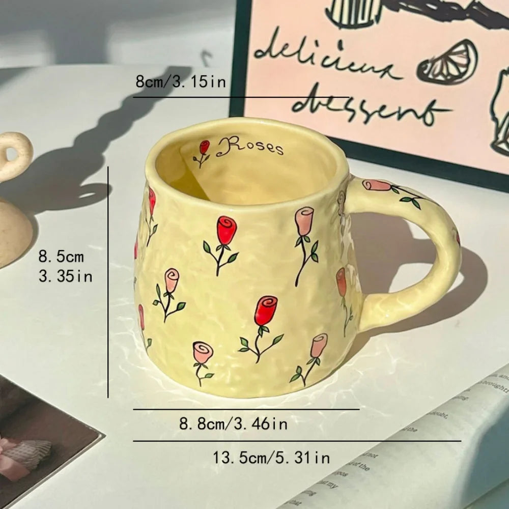 Handmade 380ml Ceramic Mug - Stylish Drinkware for Coffee Lovers
