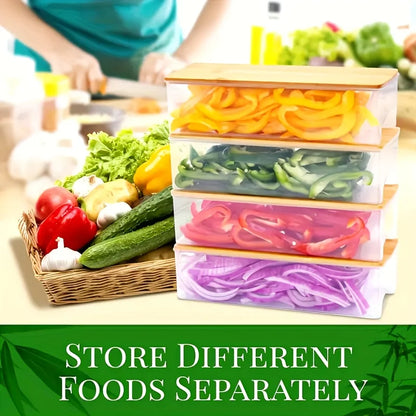 강판이 포함된 대나무 도마 세트 & 보관 – 가정 요리사를 위한 친환경 주방 도구