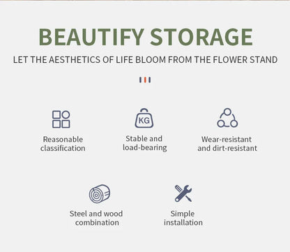 Supporto per piante in legno: eleganza salvaspazio per gli amanti dei fiori