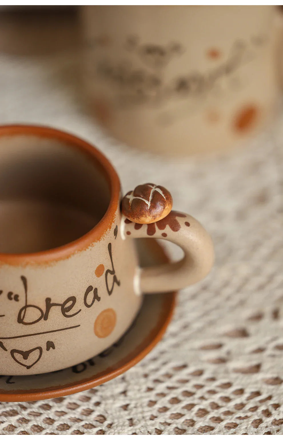 Handmade Retro Ceramic Mugs Set - Elegant Coffee & Tea Cups