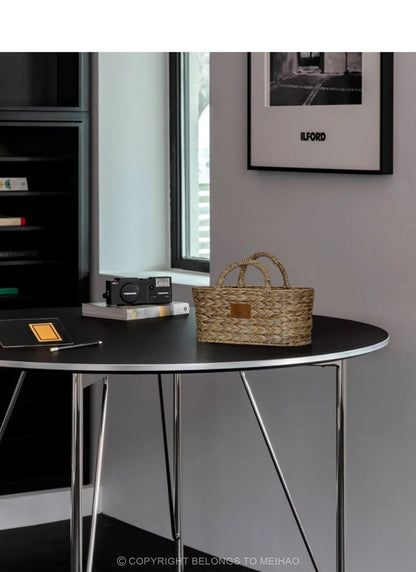 손으로 짠 해초 바구니 - 친환경 홈 정리함