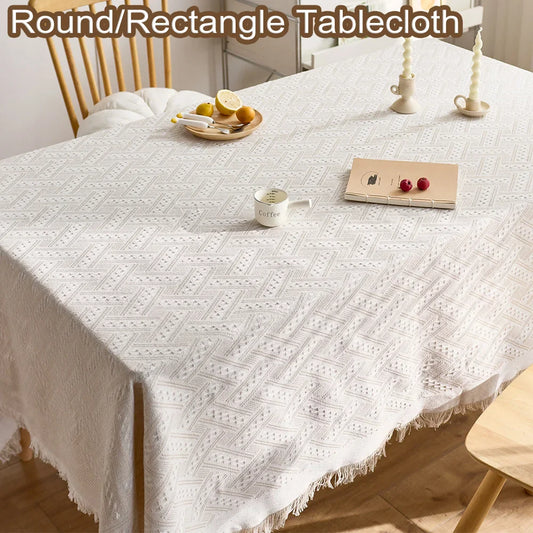 Luxury Tablecloth - Elegant French Cotton Linen for Home Decor