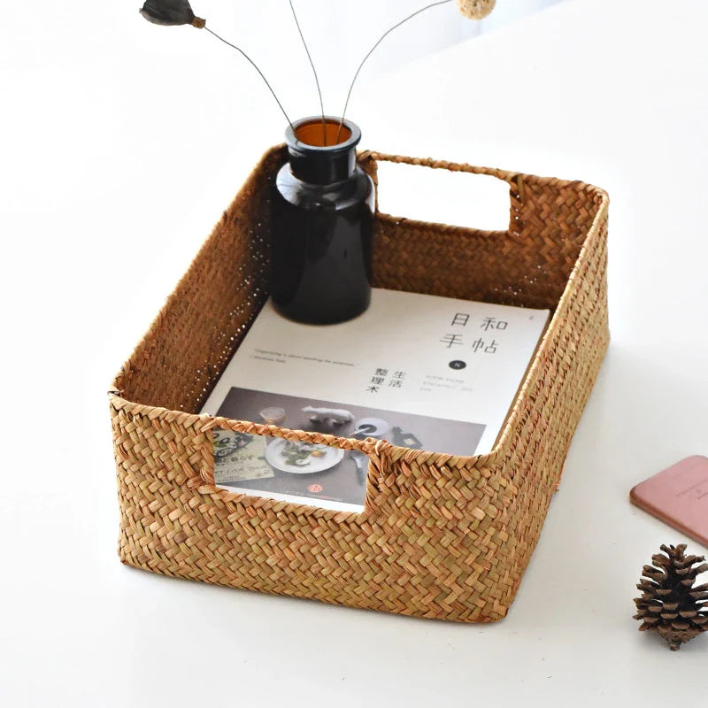 Eco-Friendly Seagrass Basket - Stylish Storage for Homes
