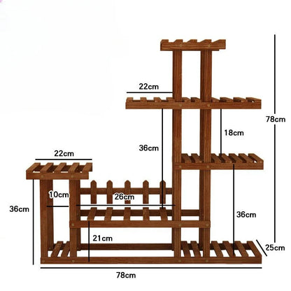 Multi-Layer Balcony Flower Rack - Space-Saving Chic for Plant Lovers