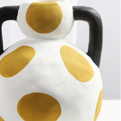 手绘奶壶陶瓷花瓶 - 巧妙家居装饰
