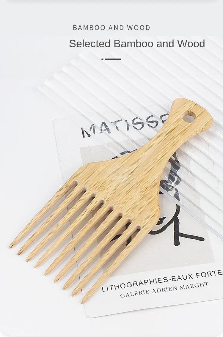Eco-Friendly Bamboo Comb - Smooth Scalp Massage by Rooted Living