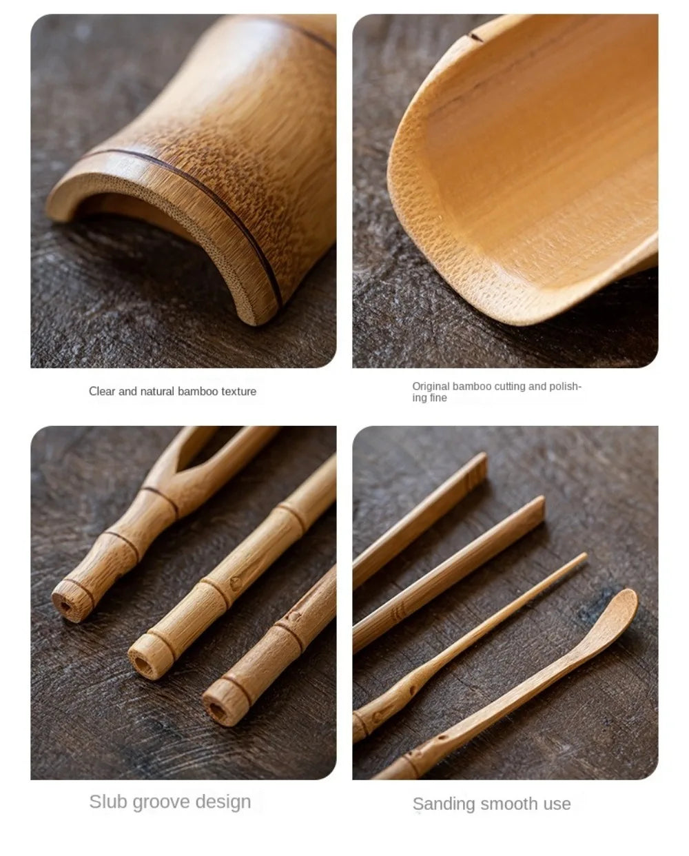 Bamboo Tea Scoop Set - Elevate Your Brew - Eco-Friendly Artisan