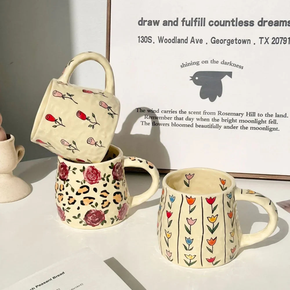 Handmade 380ml Ceramic Mug - Stylish Drinkware for Coffee Lovers