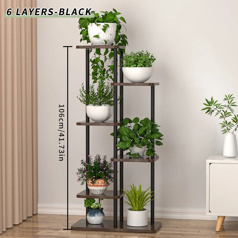 Wooden Plant Stand - Stylish 5/6/8 Tier Organizer for Garden Enthusiasts