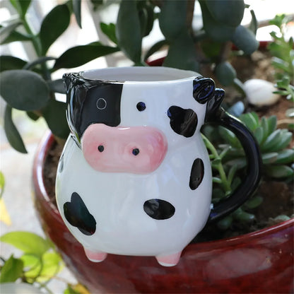 Cartoon Cow Mug - Whimsical Fun for Kids & Adults