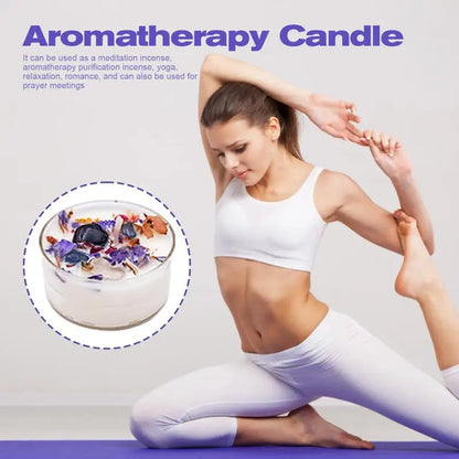 마음챙김 남성을 위한 편안한 소이 아로마테라피 캔들 세트