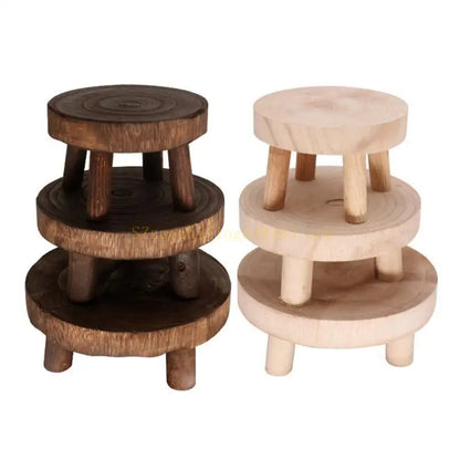 Stylish Plant Stand - Moisture-Proof Wood Holder for Home Decor