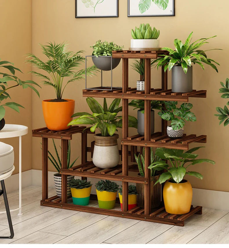 Multi-Layer Balcony Flower Rack - Space-Saving Chic for Plant Lovers