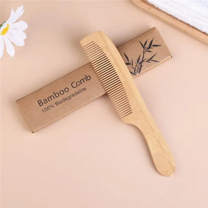 Bamboo Massage Comb: Eco-Friendly Hair Care for Men & Women