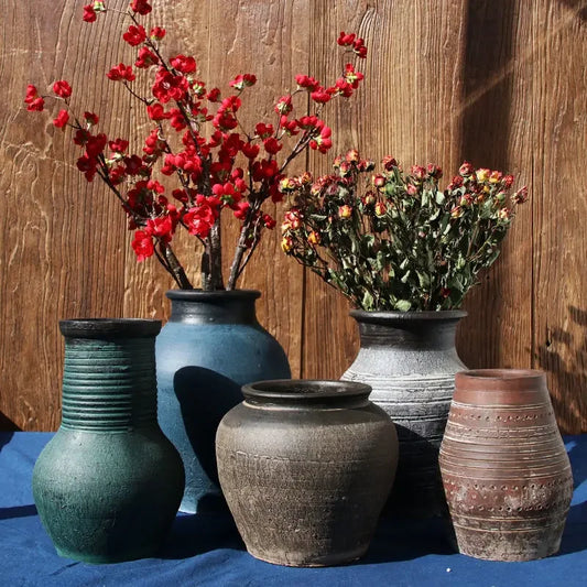 Handmade Ceramic Urn Vase - Elegance for Living Spaces