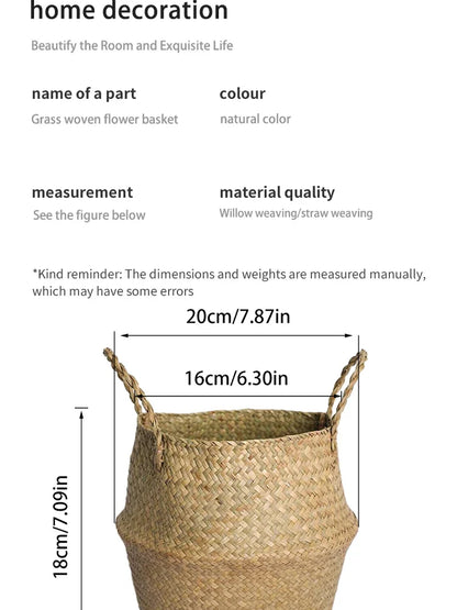 Wicker Toy Organizer Basket | Eco-Friendly Storage Solution for Families