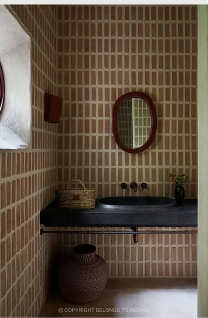 손으로 짠 해초 바구니 - 친환경 홈 정리함