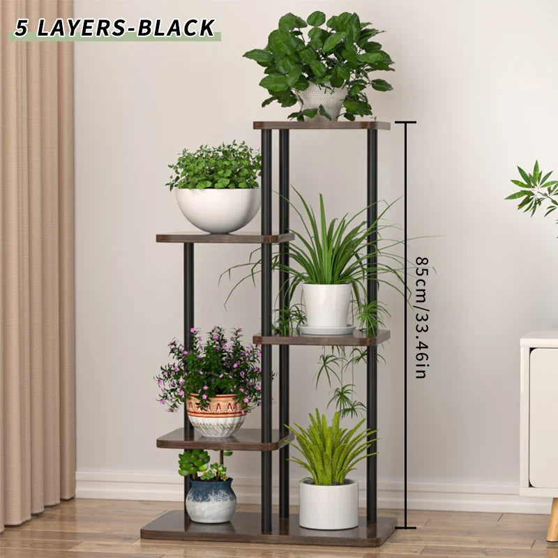 Wooden Plant Stand - Stylish 5/6/8 Tier Organizer for Garden Enthusiasts