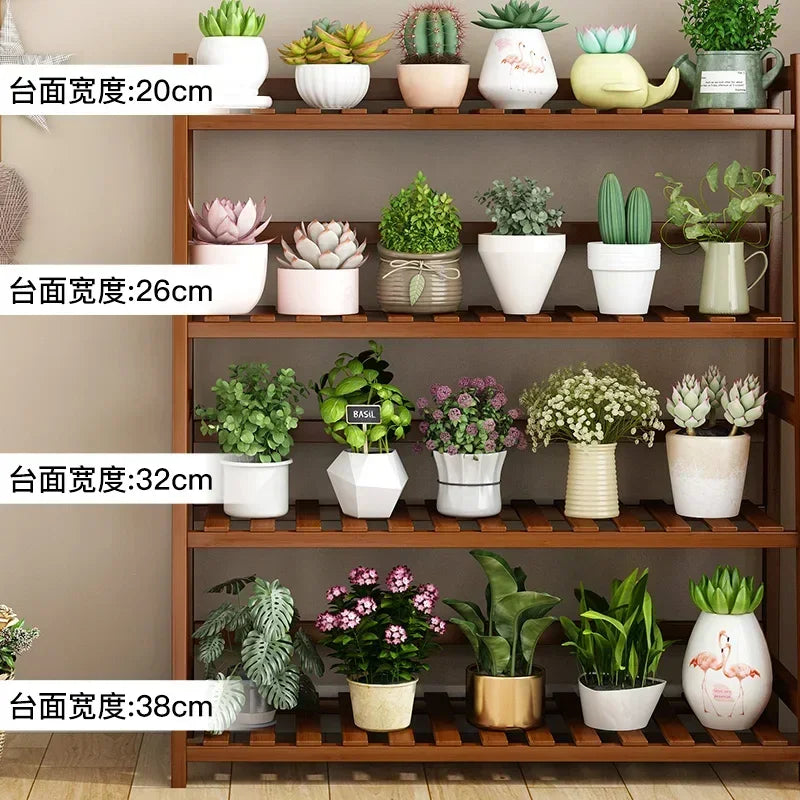Wooden Universal Plant Shelf - Elevate Your Garden Style!