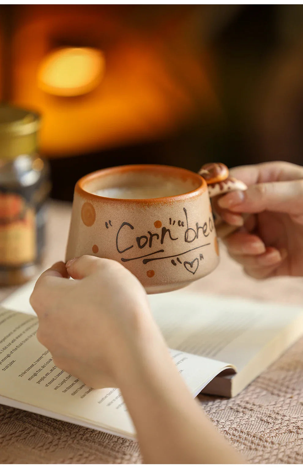 Handmade Retro Ceramic Mugs Set - Elegant Coffee & Tea Cups