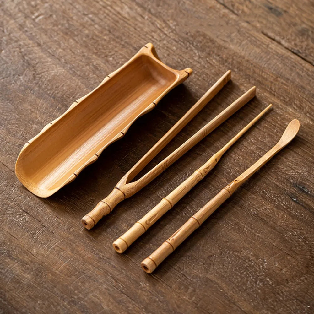Bamboo Tea Scoop Set - Elevate Your Brew - Eco-Friendly Artisan