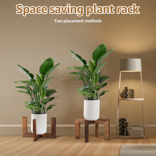 Stylish Wood Plant Stand for Elevating Indoor Greenery - Rooted Living