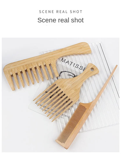 Eco-Friendly Bamboo Comb - Smooth Scalp Massage by Rooted Living