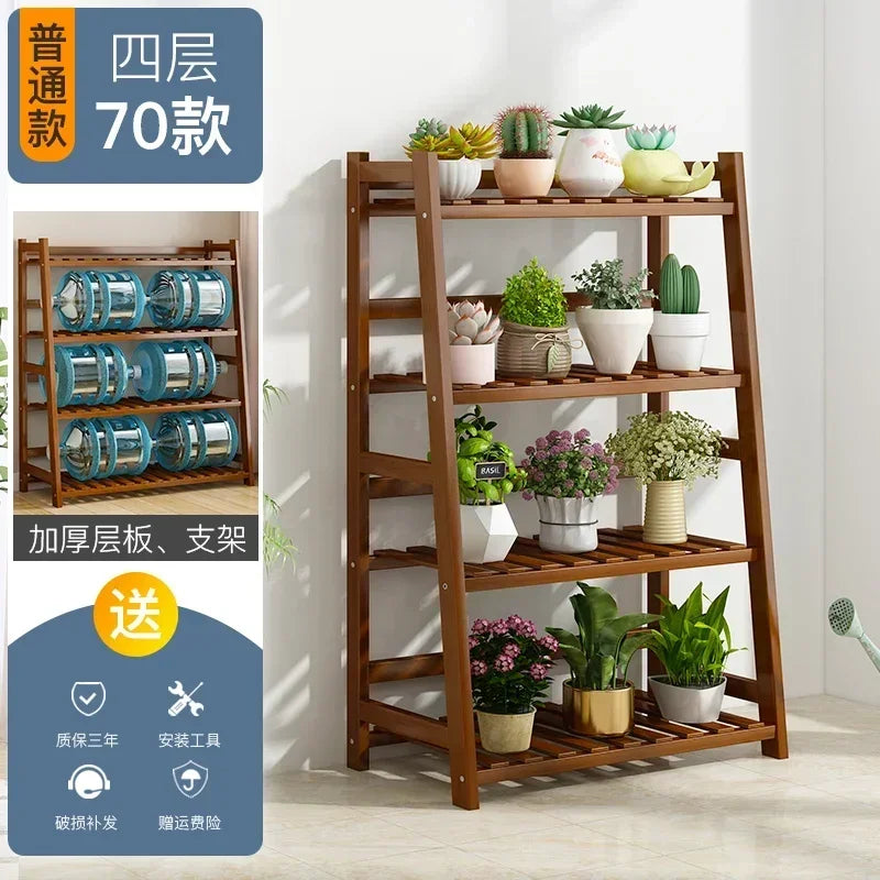 Wooden Universal Plant Shelf - Elevate Your Garden Style!