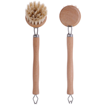 Eco-Friendly Bamboo Kitchen Brush - Effortless, Sustainable Clean