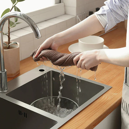 슈퍼 흡수성 코튼 접시 천 - 부드러움 & 스타일리시한 주방 필수품