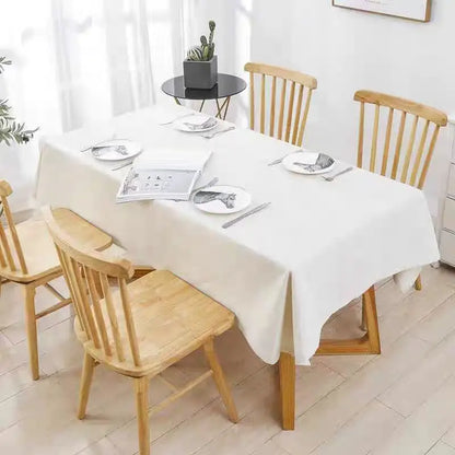 Linen Texture Waterproof Tablecloth - Elegant & Stain-Proof for Farmhouse Dining