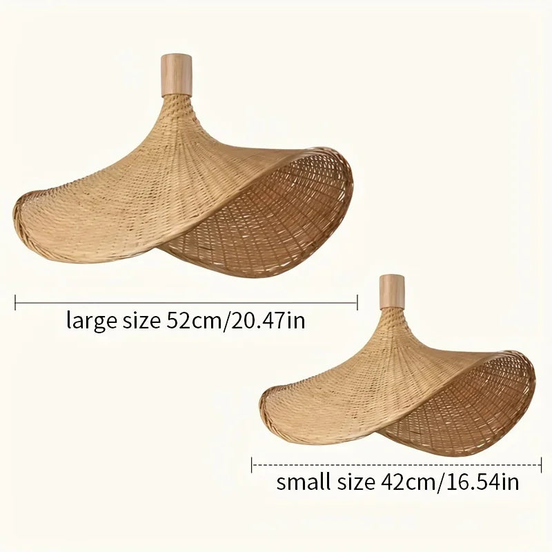 质朴的手工编织竹灯罩：舒适的家居装饰照明