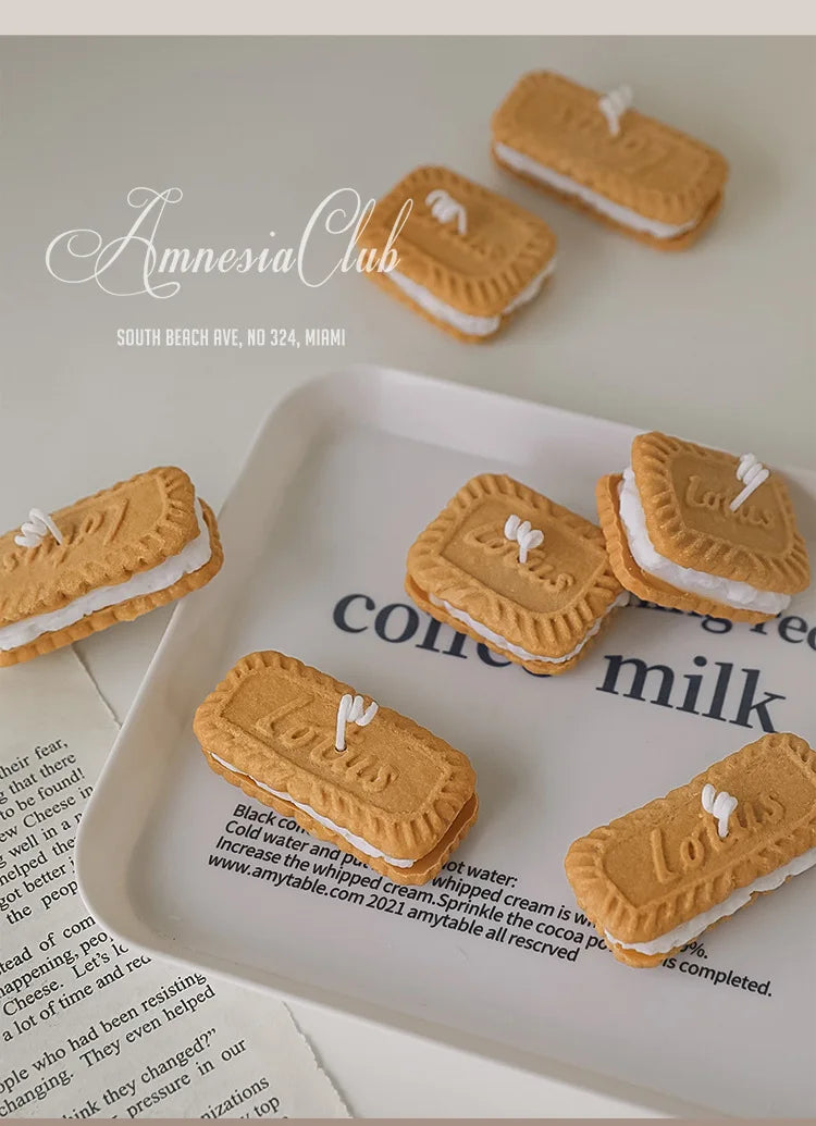 手工饼干蜡烛 - [品牌名称] 舒适香薰