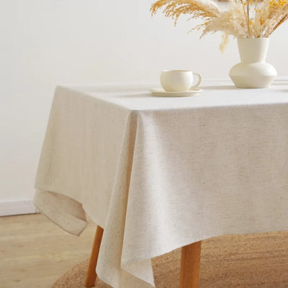 Linen Cotton Tablecloth - Elegant Dining by Rooted Living