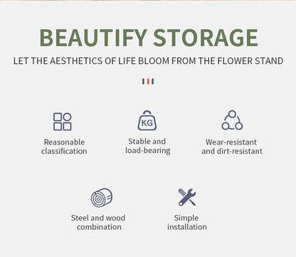 Wooden Plant Stand - Stylish 5/6/8 Tier Organizer for Garden Enthusiasts