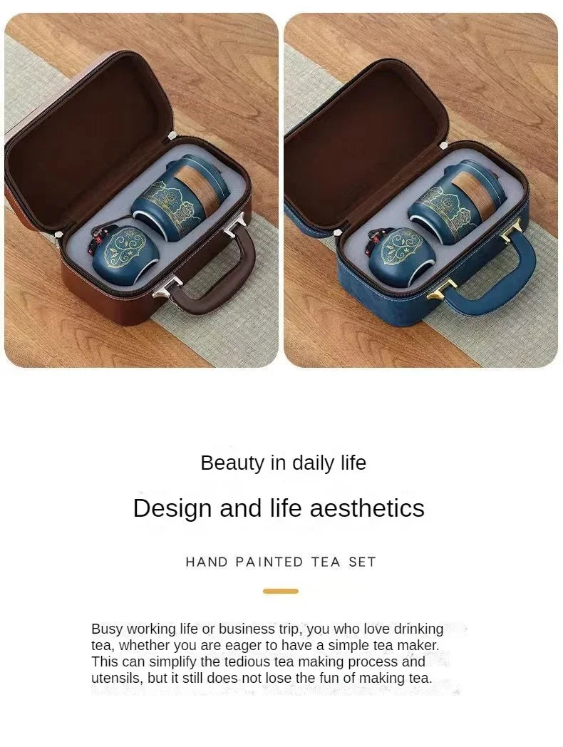 Set da tè da viaggio portatile - Brew Joy Anywhere di Rooted Living