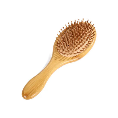 Eco-Friendly Bamboo Hair Brush - Gentle Detangler for All!