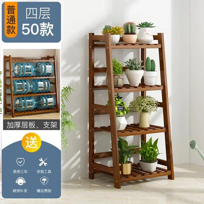 Wooden Universal Plant Shelf - Elevate Your Garden Style!