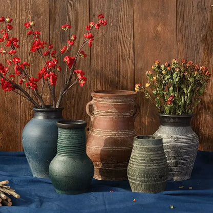 Handmade Ceramic Urn Vase - Elegance for Living Spaces