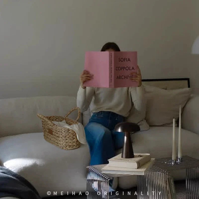 손으로 짠 해초 바구니 - 친환경 홈 정리함