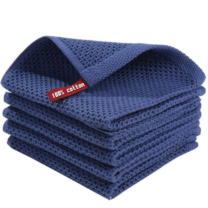 슈퍼 흡수성 코튼 접시 천 - 부드러움 & 스타일리시한 주방 필수품