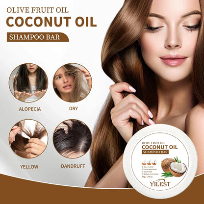 Organic Coconut Oil Shampoo Bar - Nourish & Strengthen Hair