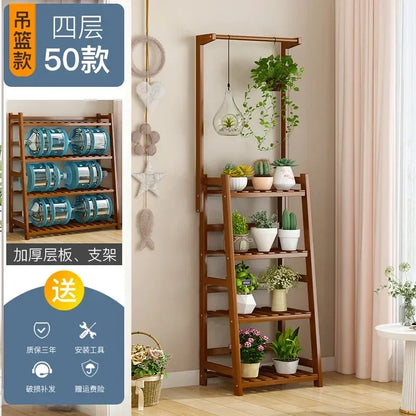 Wooden Universal Plant Shelf - Elevate Your Garden Style!