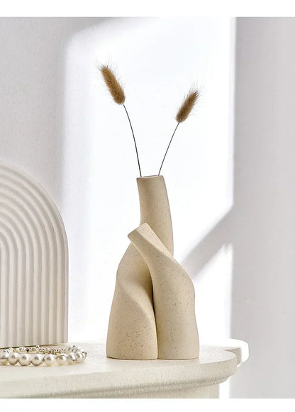 Modern Ceramic Frosted Vase - Unique Décor for Home & Office