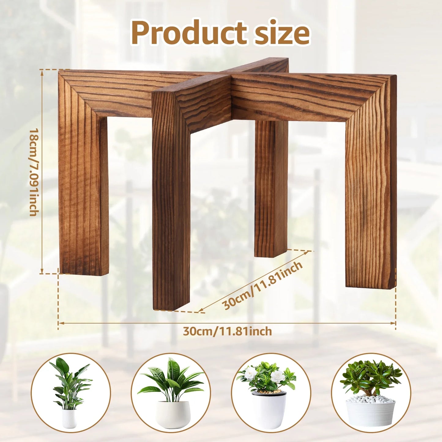 Stylish Wood Plant Stand for Elevating Indoor Greenery - Rooted Living